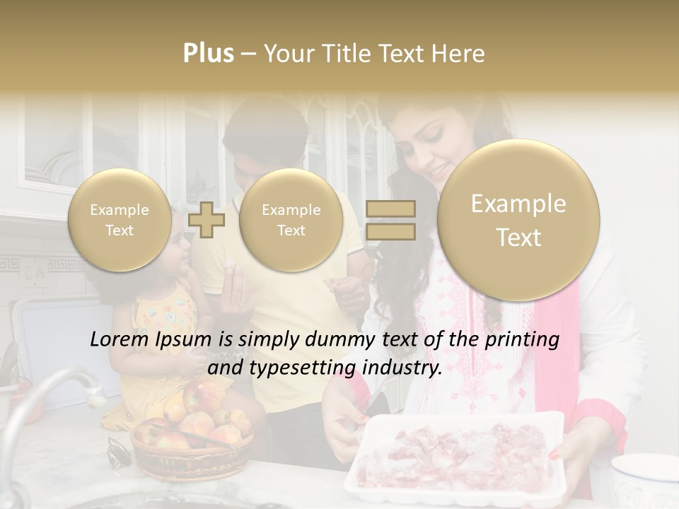 Muslim Family Muslim Girl Homely PowerPoint Template