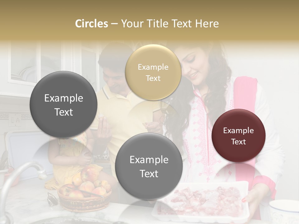 Muslim Family Muslim Girl Homely PowerPoint Template