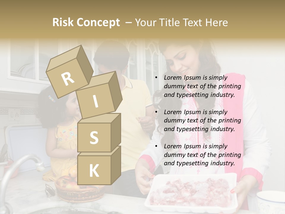 Muslim Family Muslim Girl Homely PowerPoint Template