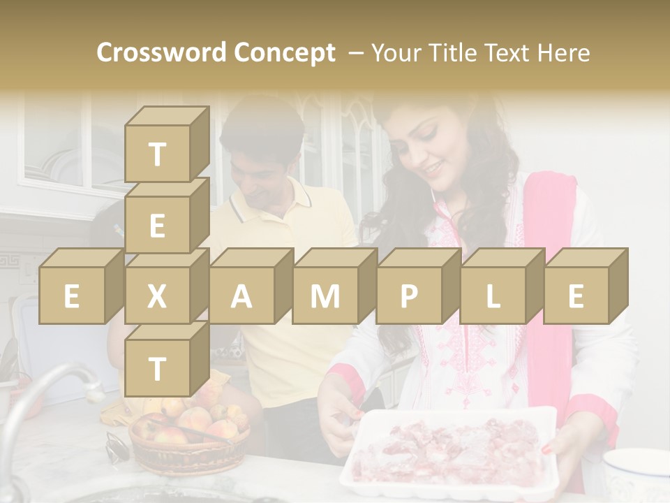 Muslim Family Muslim Girl Homely PowerPoint Template