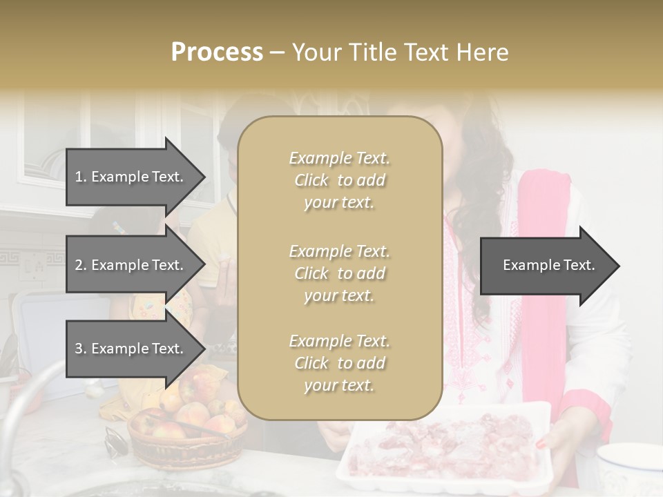 Muslim Family Muslim Girl Homely PowerPoint Template