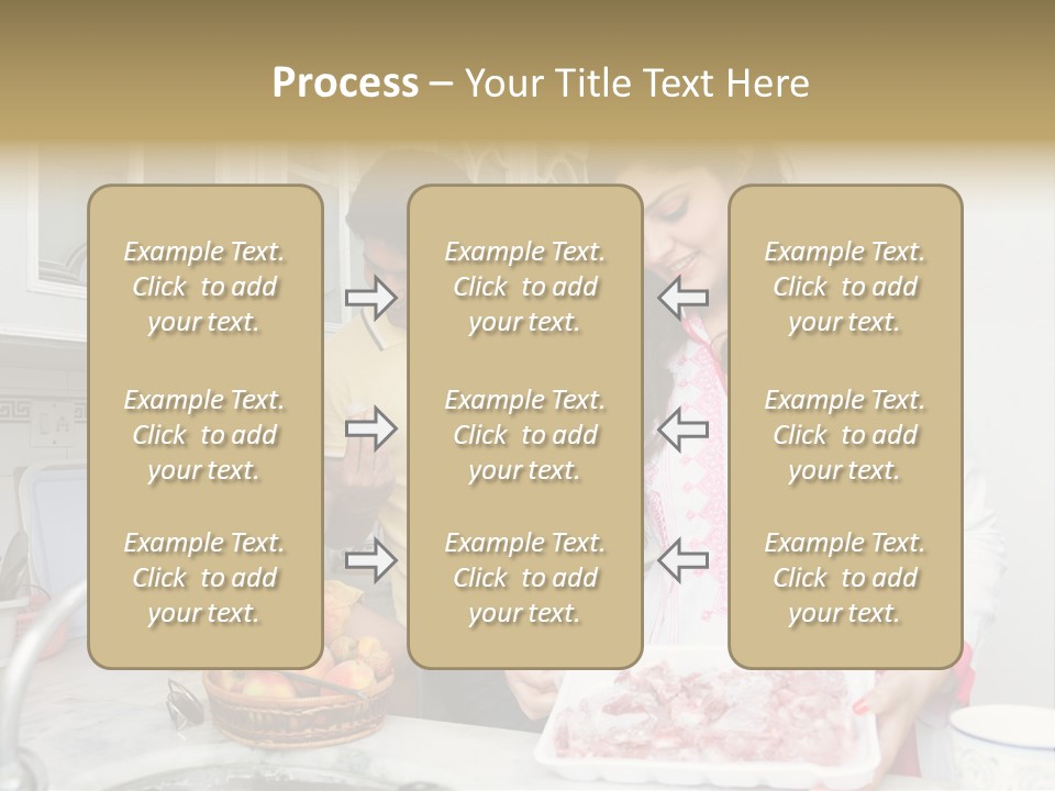 Muslim Family Muslim Girl Homely PowerPoint Template