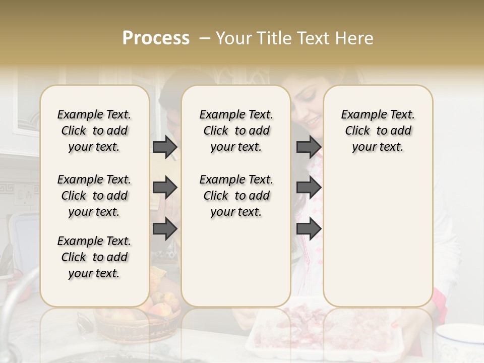 Muslim Family Muslim Girl Homely PowerPoint Template