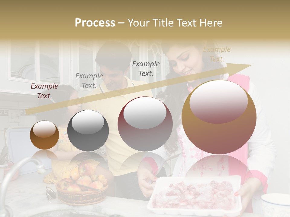 Muslim Family Muslim Girl Homely PowerPoint Template