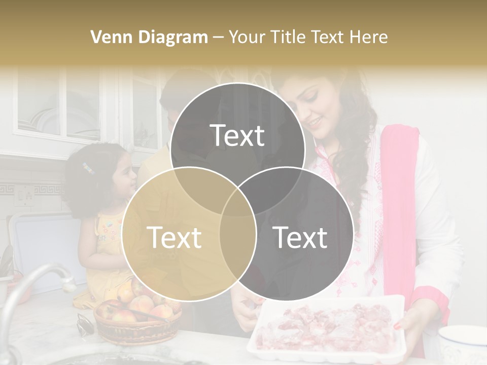 Muslim Family Muslim Girl Homely PowerPoint Template