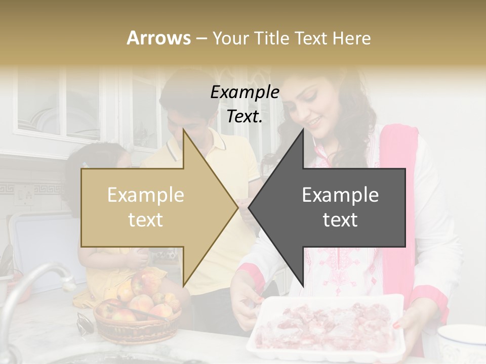 Muslim Family Muslim Girl Homely PowerPoint Template