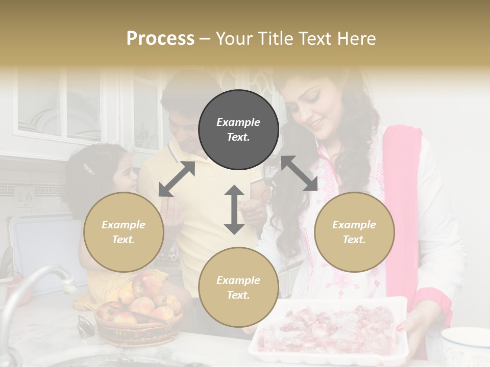 Muslim Family Muslim Girl Homely PowerPoint Template