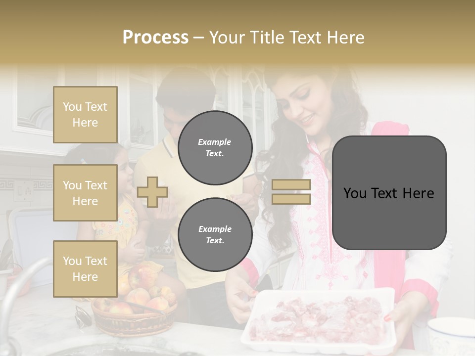 Muslim Family Muslim Girl Homely PowerPoint Template