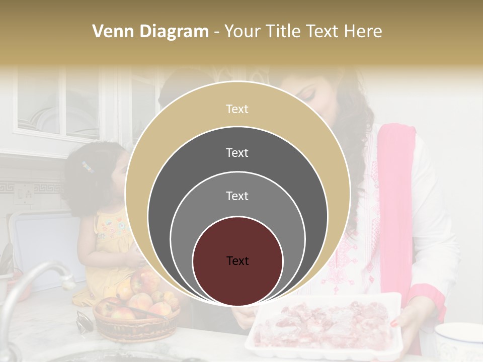 Muslim Family Muslim Girl Homely PowerPoint Template