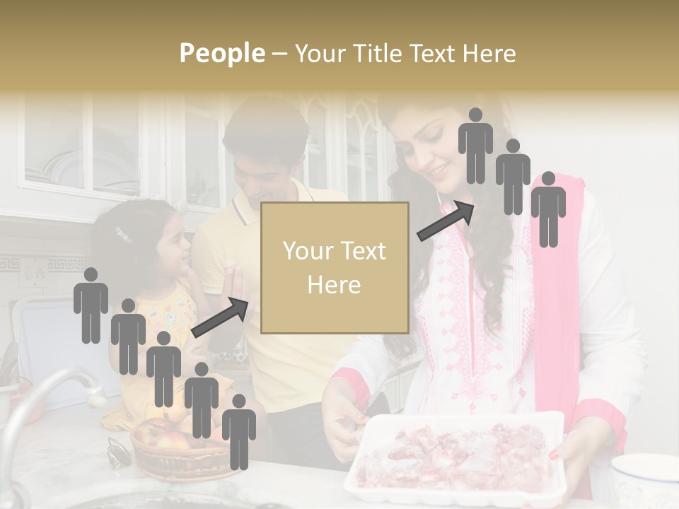 Muslim Family Muslim Girl Homely PowerPoint Template