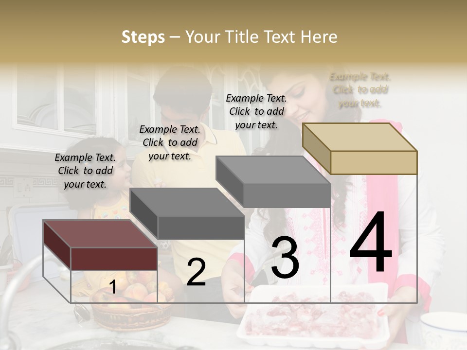 Muslim Family Muslim Girl Homely PowerPoint Template