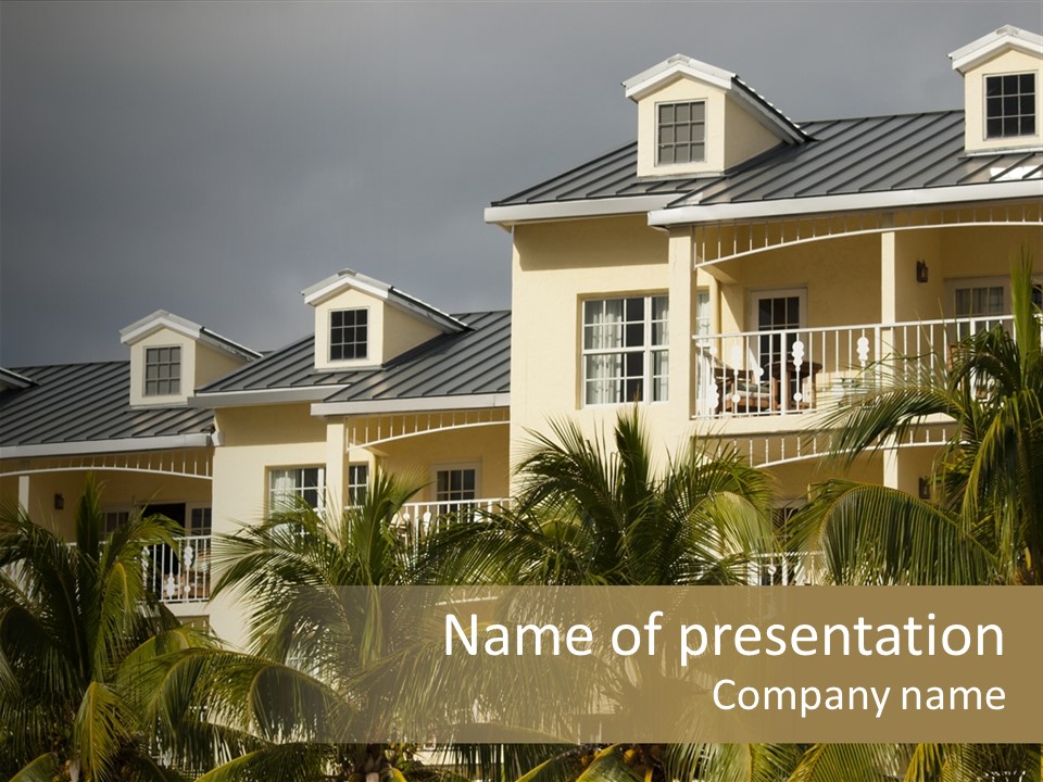 Building Florida Keys December PowerPoint Template