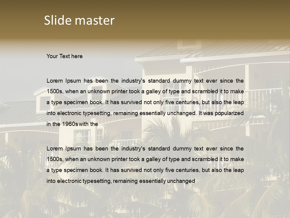 Building Florida Keys December PowerPoint Template