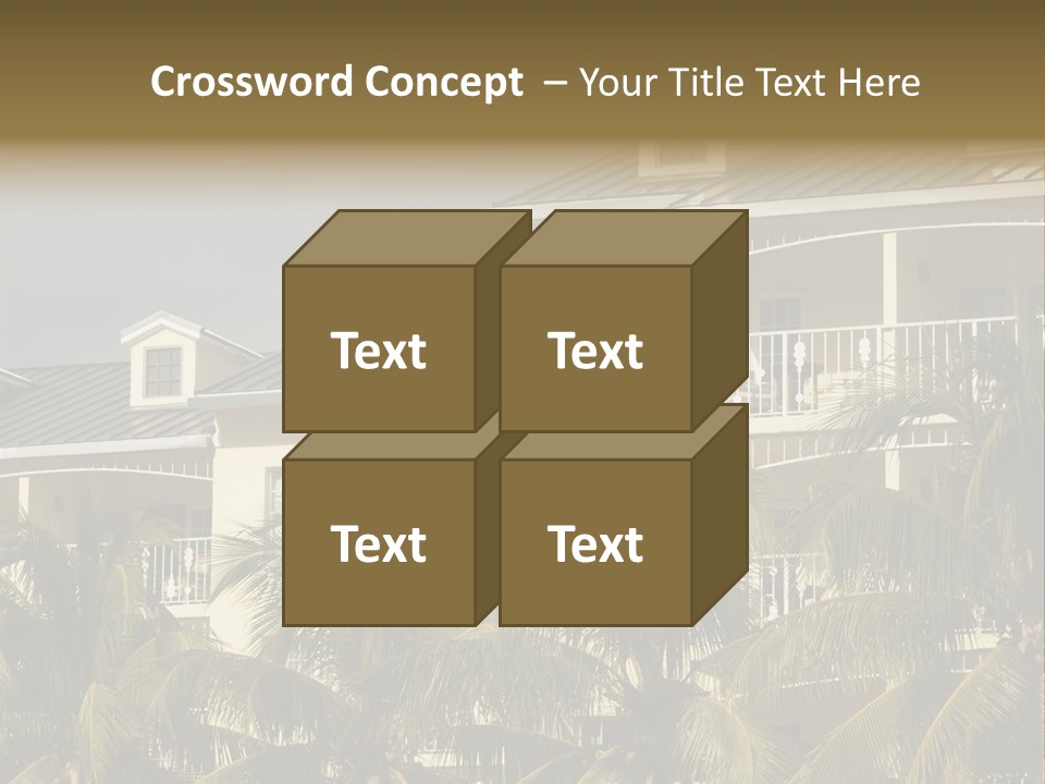 Building Florida Keys December PowerPoint Template