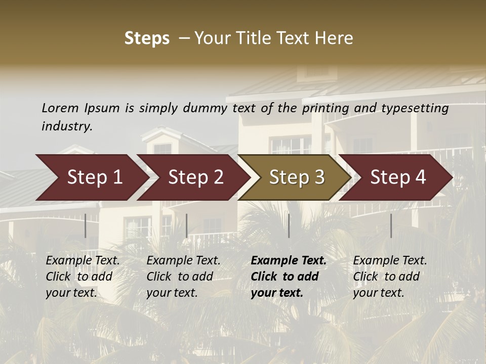 Building Florida Keys December PowerPoint Template