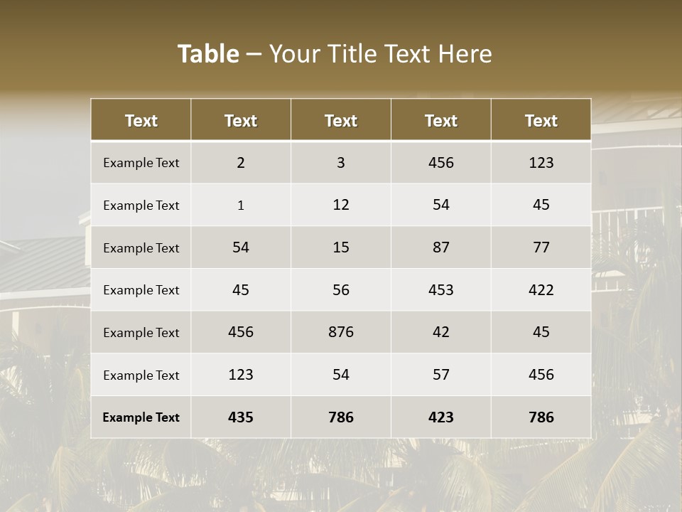 Building Florida Keys December PowerPoint Template