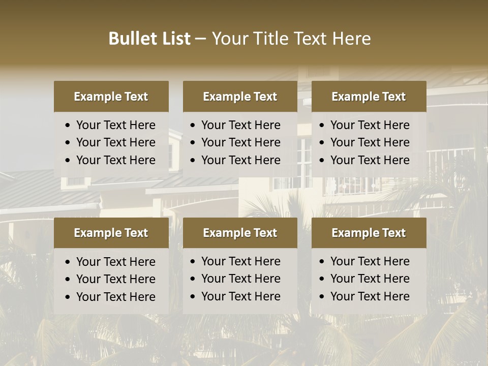 Building Florida Keys December PowerPoint Template