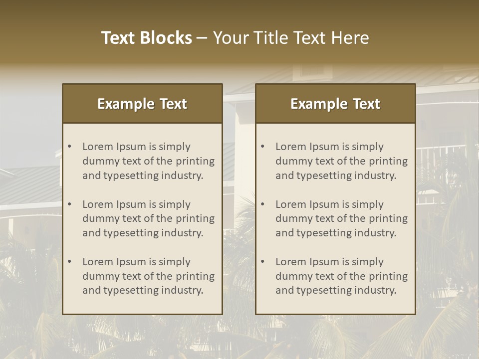 Building Florida Keys December PowerPoint Template