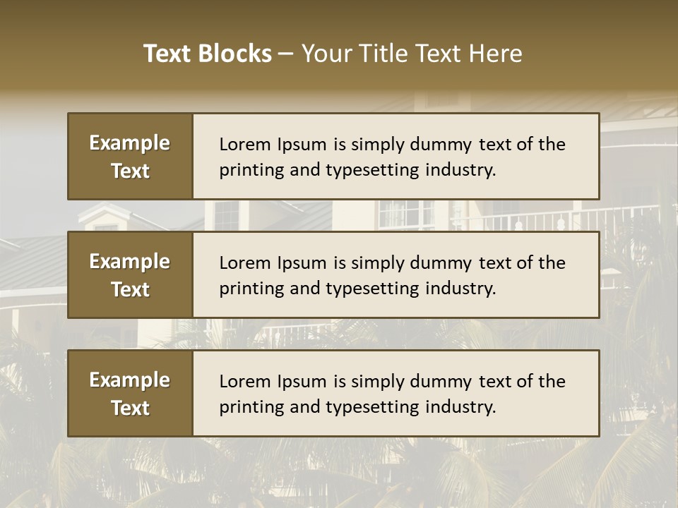 Building Florida Keys December PowerPoint Template