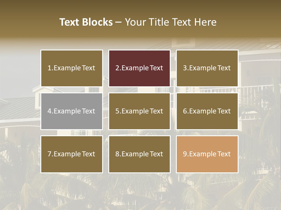 Building Florida Keys December PowerPoint Template