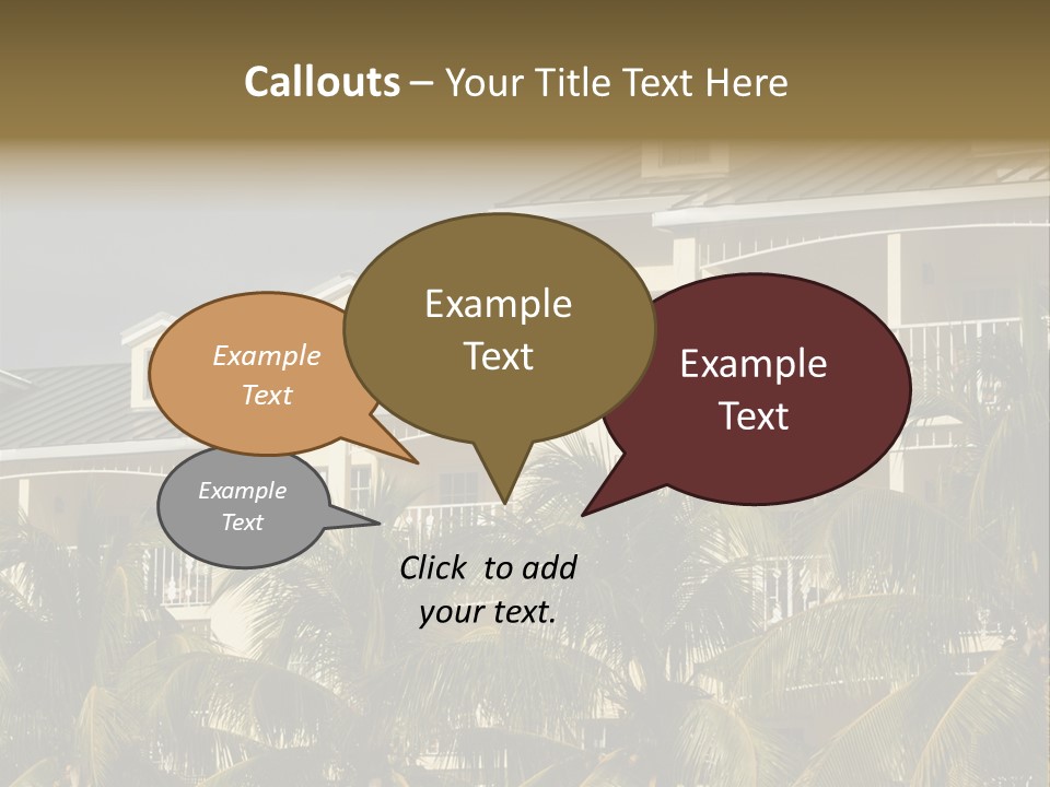 Building Florida Keys December PowerPoint Template