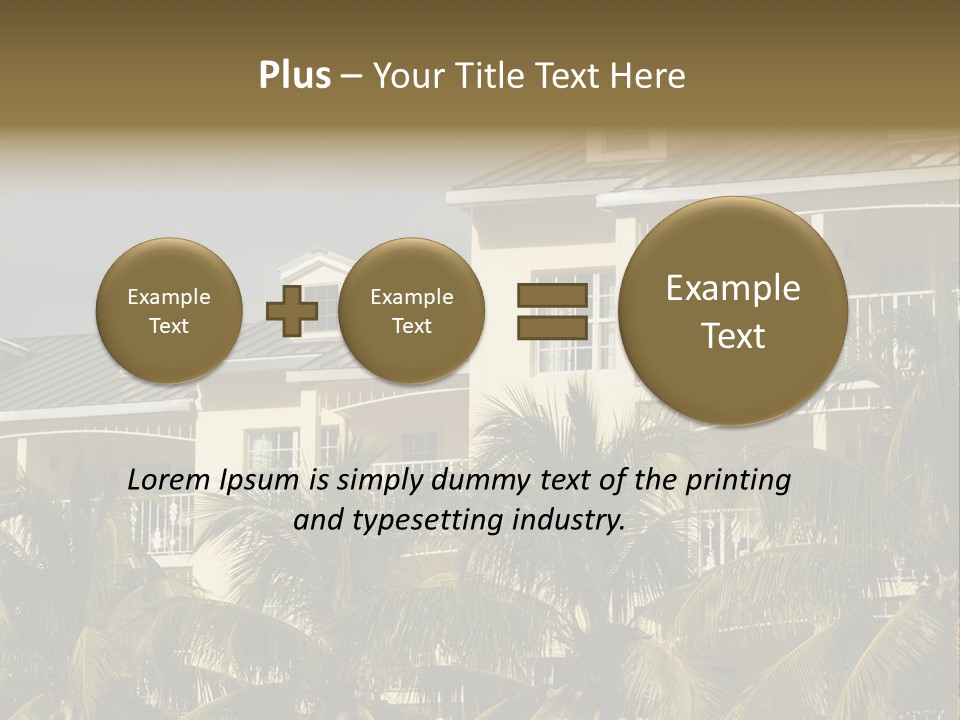 Building Florida Keys December PowerPoint Template