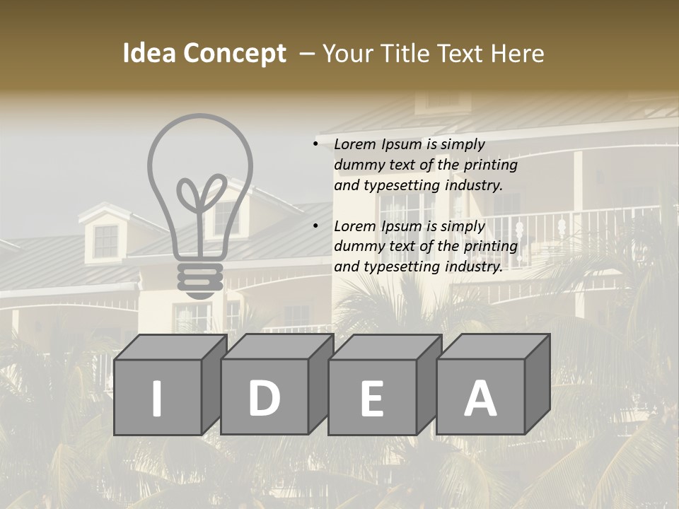 Building Florida Keys December PowerPoint Template