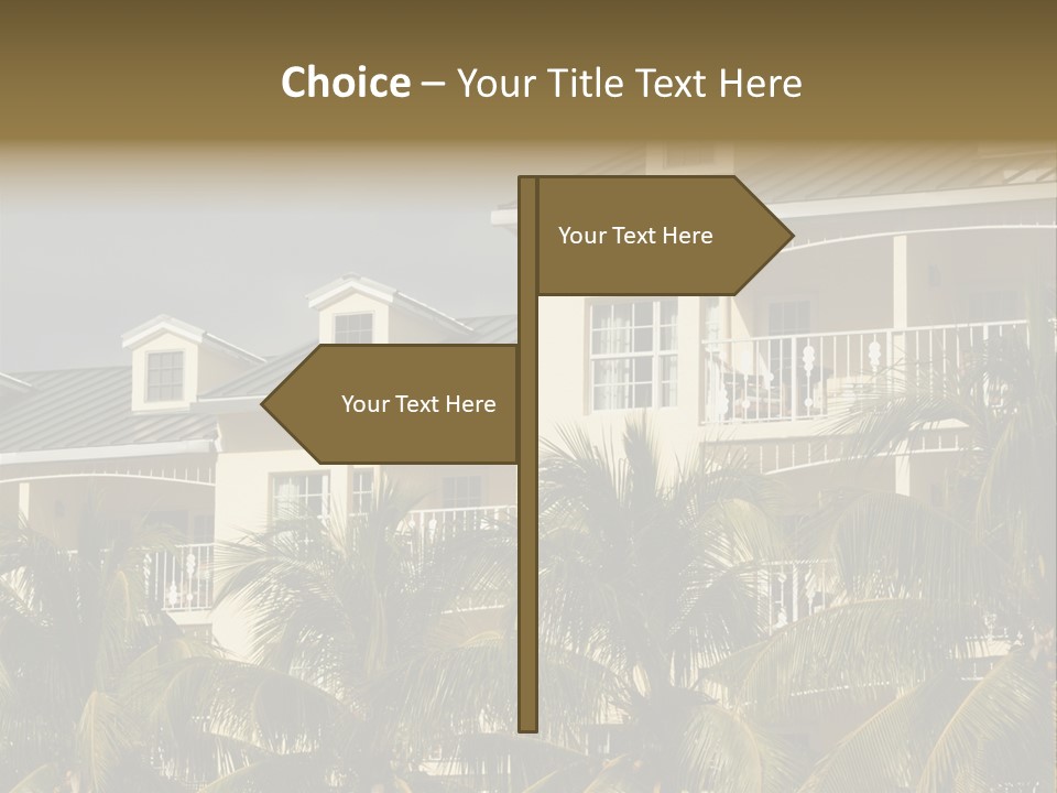 Building Florida Keys December PowerPoint Template