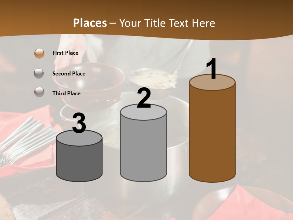 Kitchen Metal Cooking PowerPoint Template
