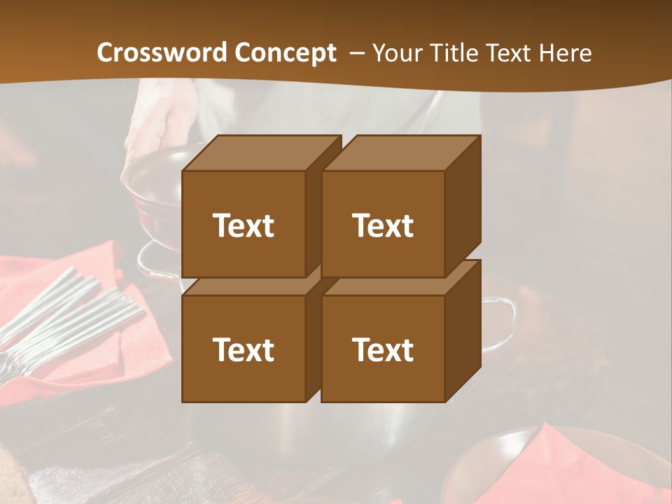 Kitchen Metal Cooking PowerPoint Template