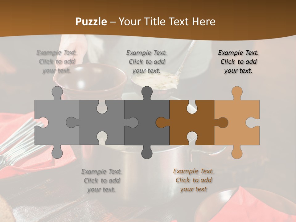 Kitchen Metal Cooking PowerPoint Template