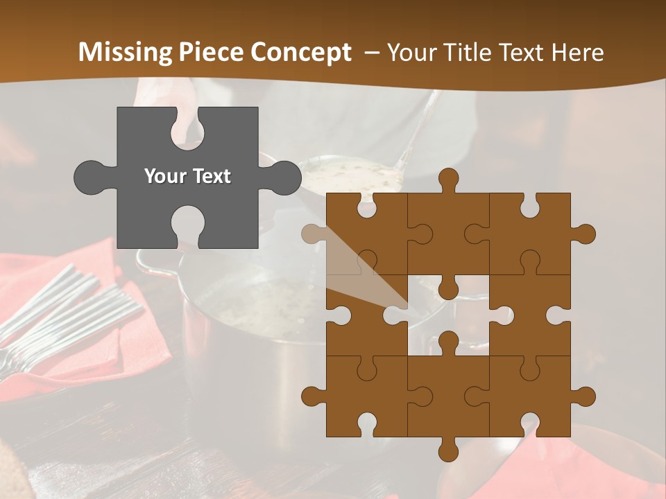 Kitchen Metal Cooking PowerPoint Template