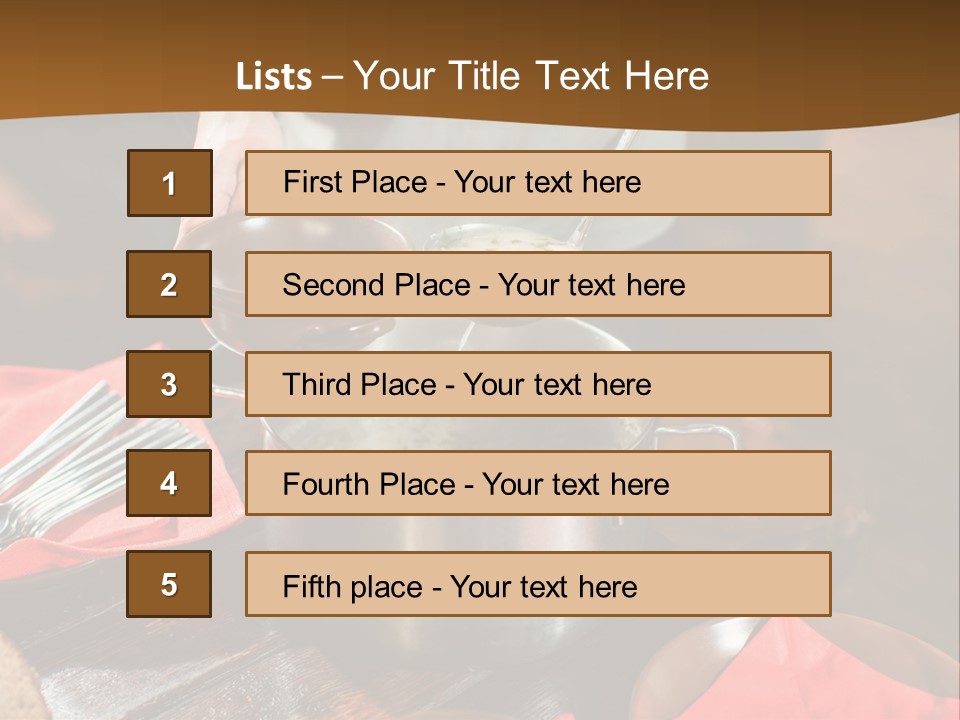 Kitchen Metal Cooking PowerPoint Template