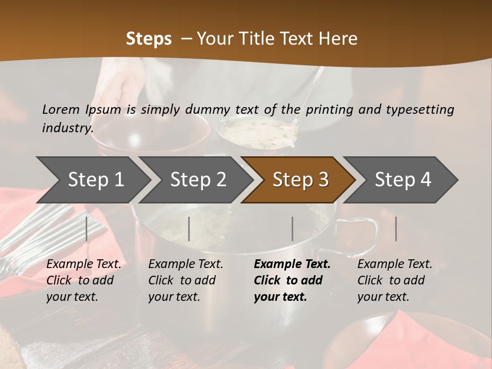 Kitchen Metal Cooking PowerPoint Template