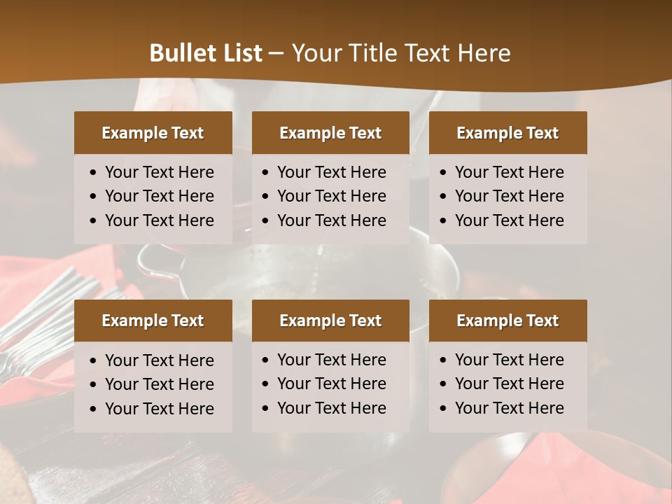 Kitchen Metal Cooking PowerPoint Template