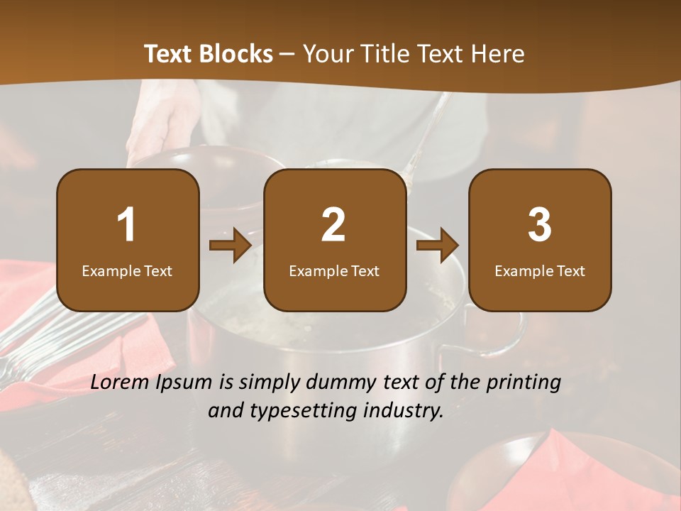 Kitchen Metal Cooking PowerPoint Template