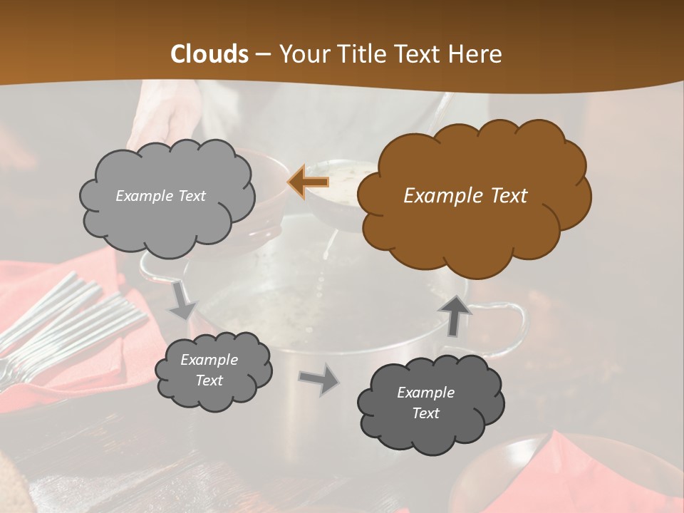 Kitchen Metal Cooking PowerPoint Template