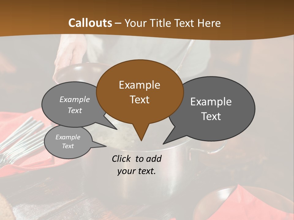 Kitchen Metal Cooking PowerPoint Template
