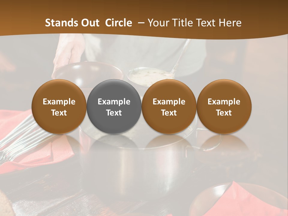 Kitchen Metal Cooking PowerPoint Template