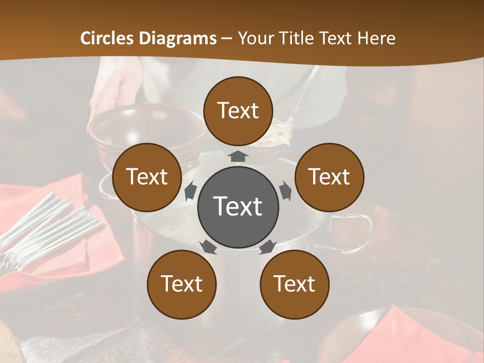 Kitchen Metal Cooking PowerPoint Template