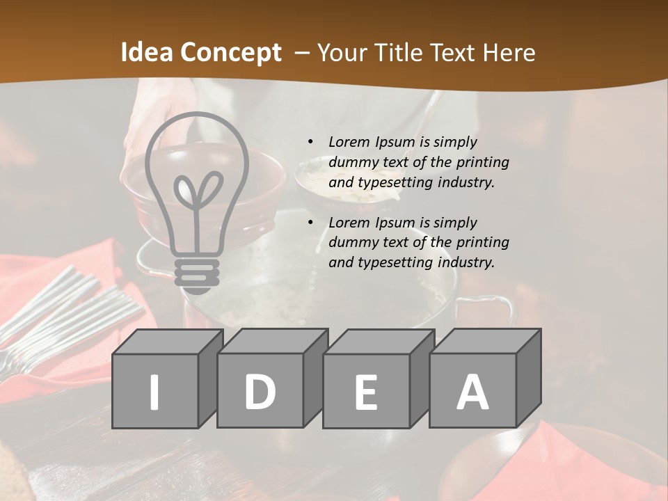 Kitchen Metal Cooking PowerPoint Template