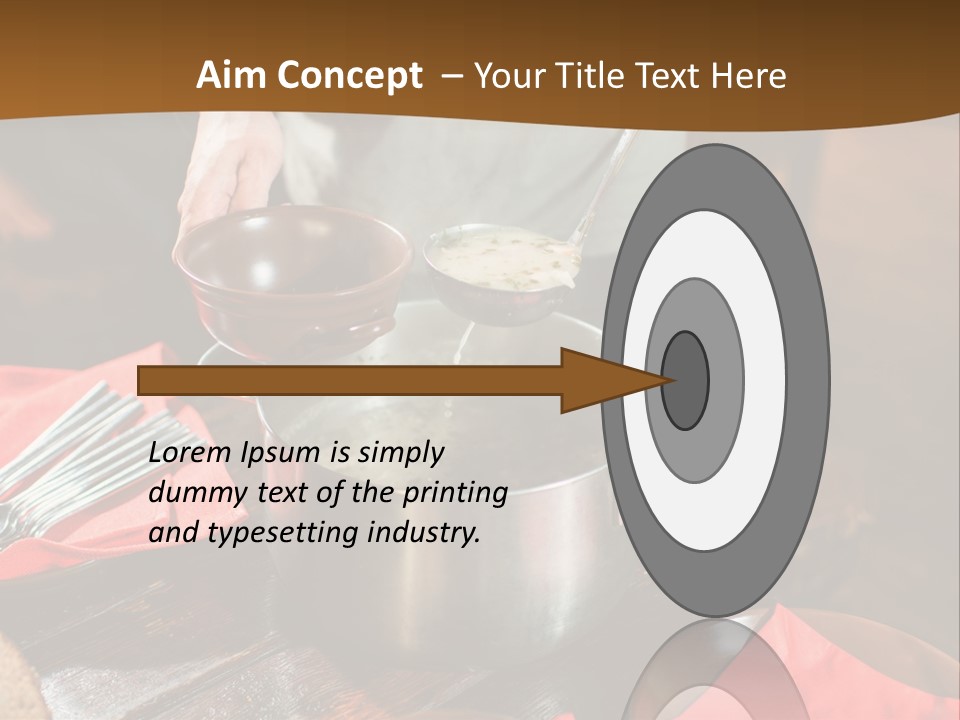 Kitchen Metal Cooking PowerPoint Template