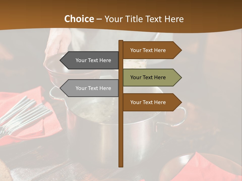 Kitchen Metal Cooking PowerPoint Template