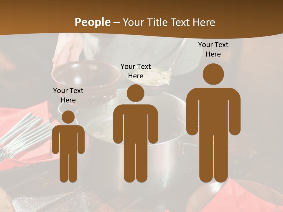 Kitchen Metal Cooking PowerPoint Template