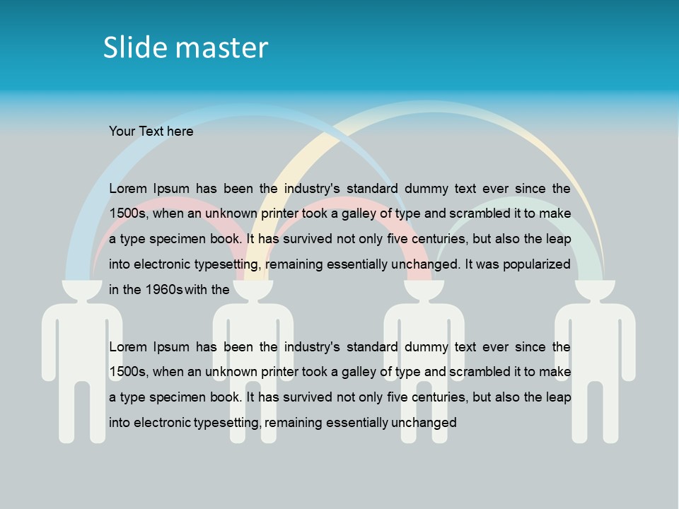 Exchange Circle Think PowerPoint Template