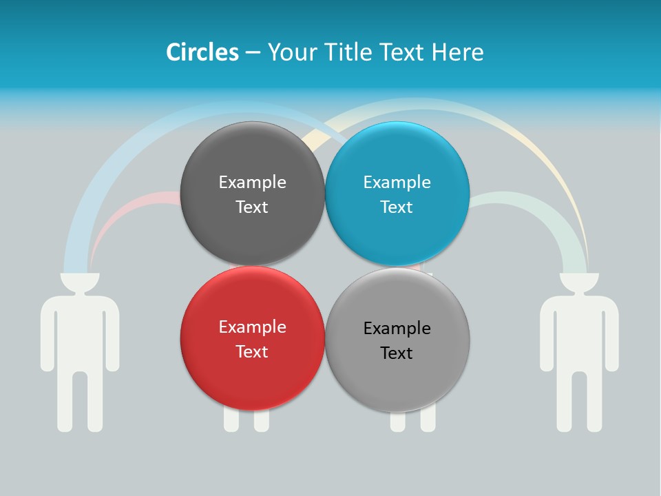 Exchange Circle Think PowerPoint Template