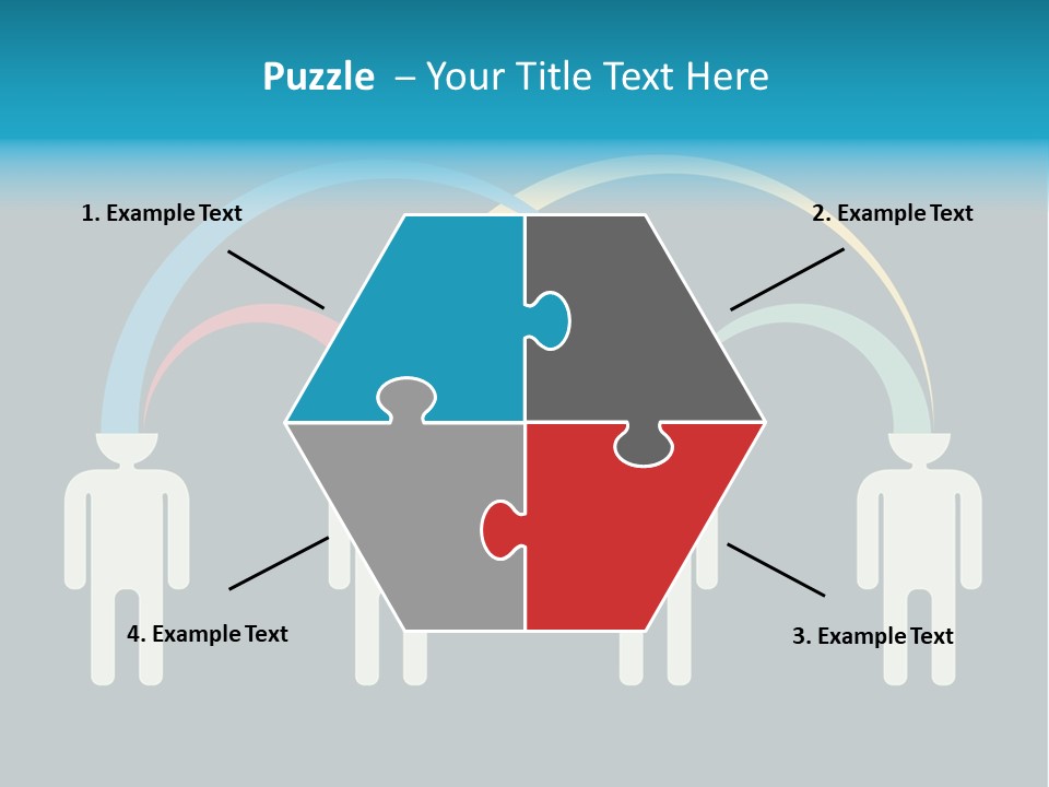 Exchange Circle Think PowerPoint Template