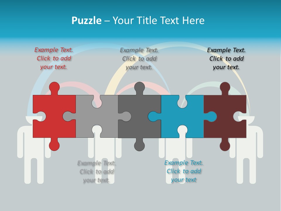 Exchange Circle Think PowerPoint Template