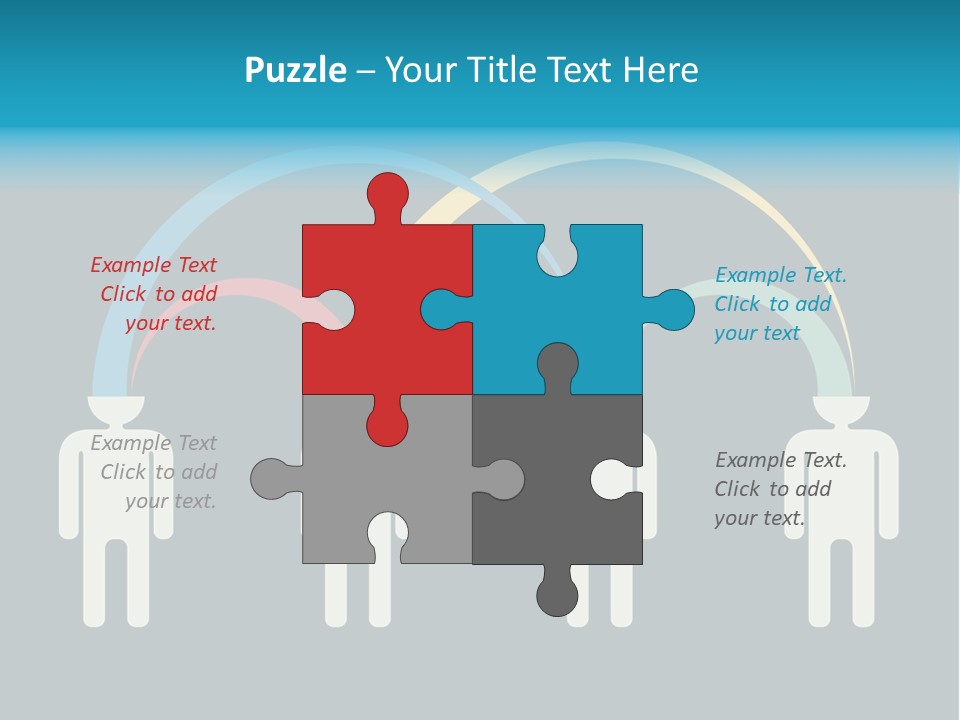 Exchange Circle Think PowerPoint Template
