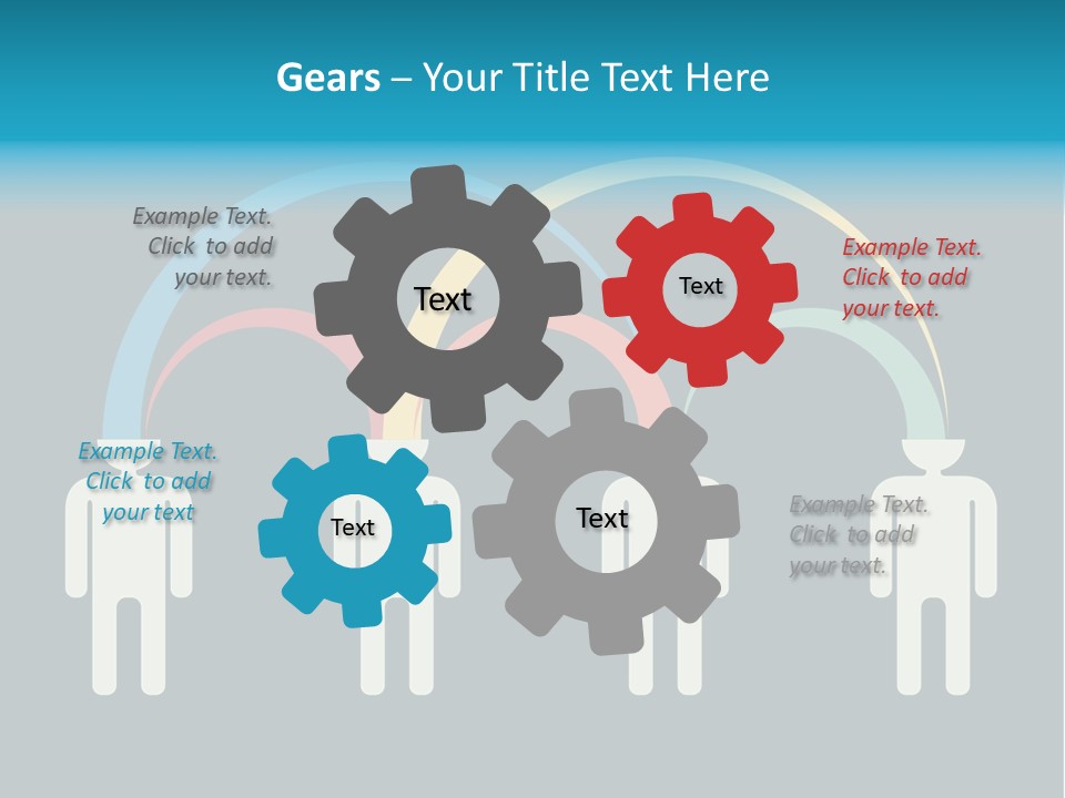 Exchange Circle Think PowerPoint Template
